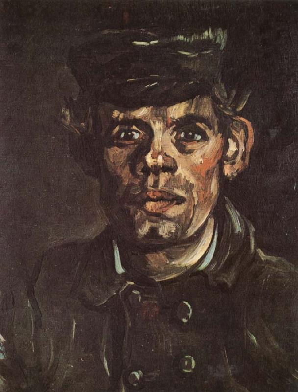 Vincent Van Gogh Head of a Young Peasant in a Peaken Cap (nn04) oil painting picture